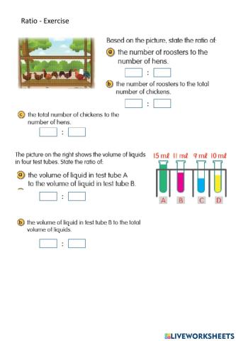 Ratio between two quantities