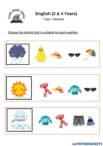 3 & 4 Years: English (Weather)