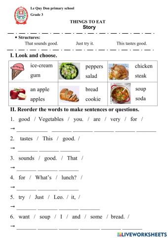 Grade 3- Story - Be healthy!