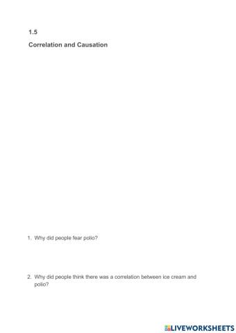 1.5 Correlation and Causation