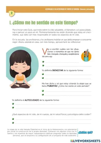 ¿Cómo me he sentido en este tiempo?