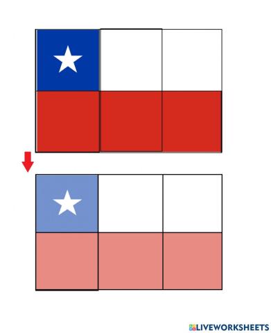 Puzzle bandera de chile