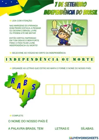 7 de Setembro - Independência do Brasil