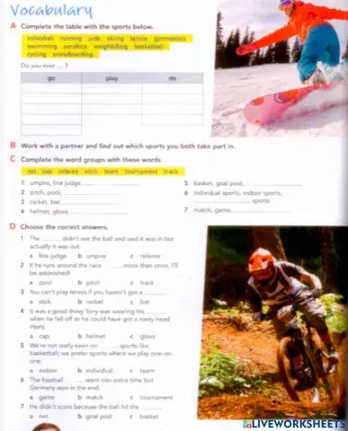 Close up Unit 6 Vocabulary Page 74