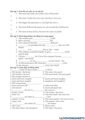 Double Comparatives with Adj and Adv