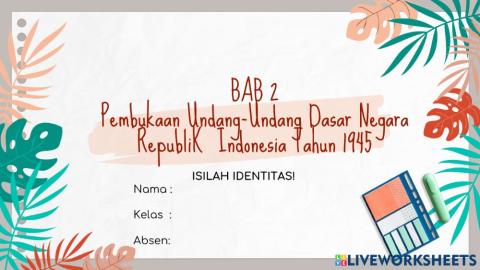 Pembukaan Undang-Undang Dasar Negara Republik  Indonesia Tahun 1945