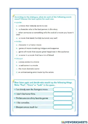 Talking about movies