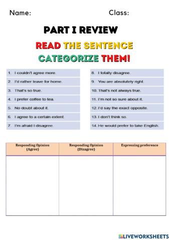 Expression of Opinion