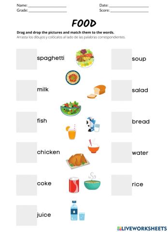 Food vocabulary