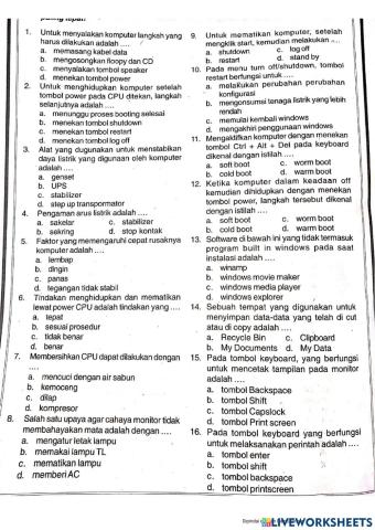 Ayo berlatih ulangan