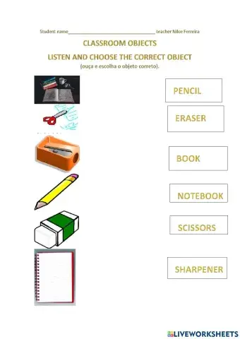 School objects