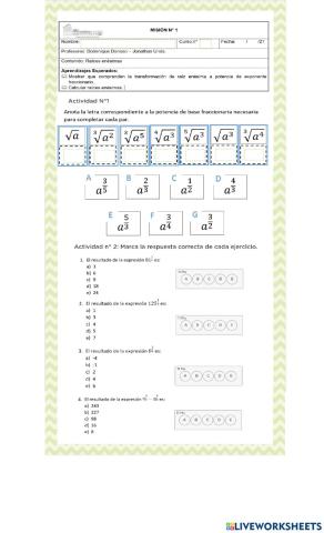 Raices como potencias