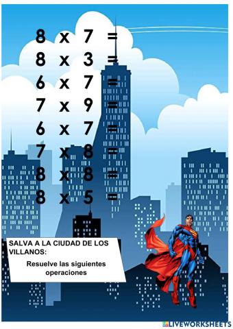 Tablas de multiplicar