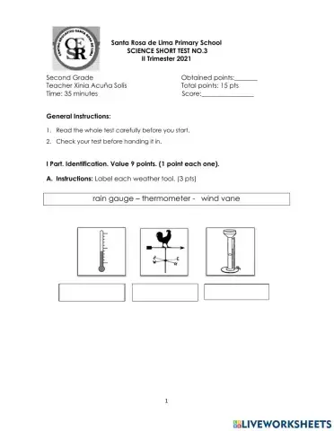 Short Test no.2-3 Grade II TRi