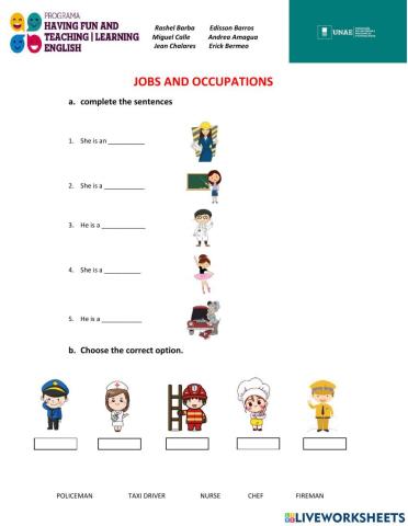 Jobs and Occupations