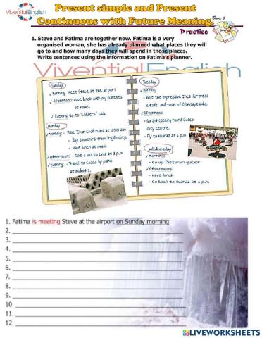 B6-Present Tenses with  future Meaning!