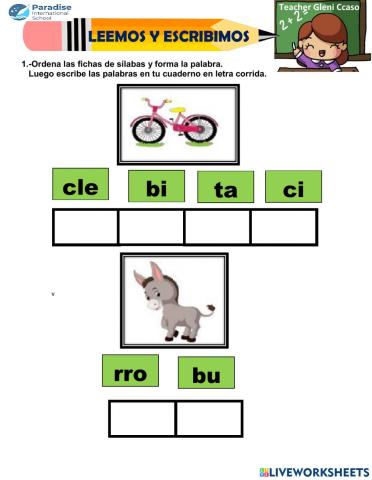 Formamos palabras -b-