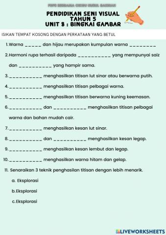 Unit 8 : BINGKAI GAMBAR