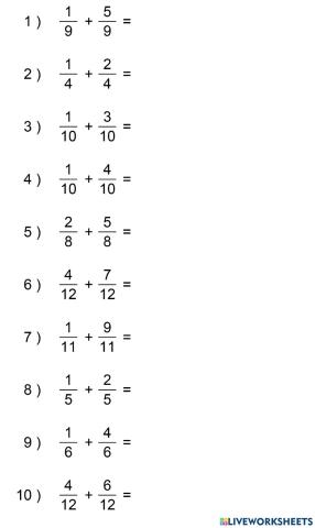 Додавання дробів