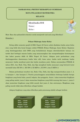 PRETEST AKM (numerasi)