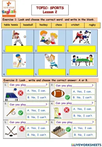 Sports Lesson 2