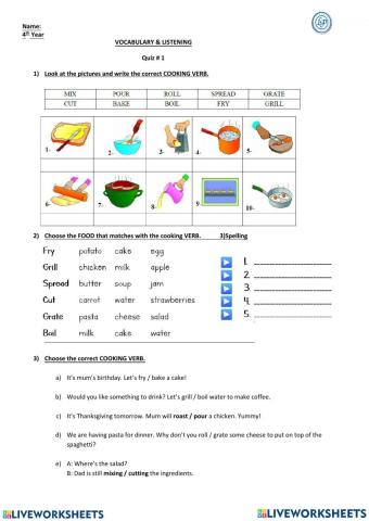 Cooking Verbs