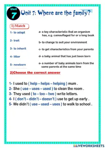 Connect plus 3 term 2 unit 7