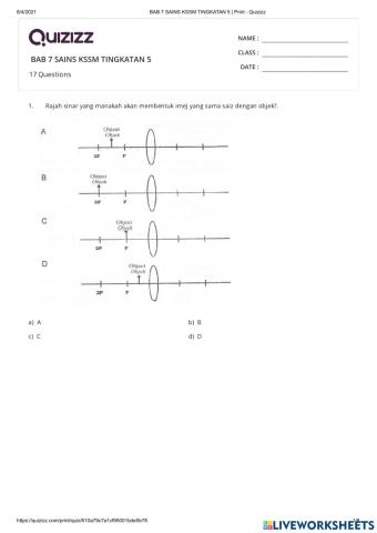 Latihan pbd sains bab 7.1 t5 kssm