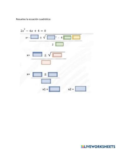 Ecuacion cuadrática