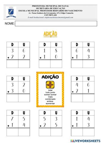 Adição e subtração