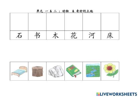Chinese Unit 1 and 2 Animals and Amazing Land