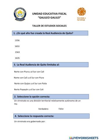La Real Audiencia de Quito