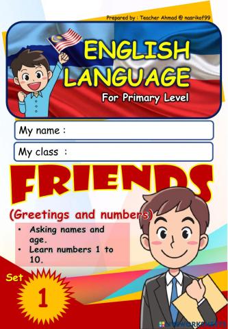 Friends (1) greeting and basic numbers