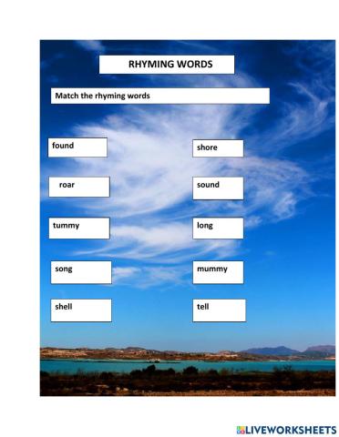 Rhyming words