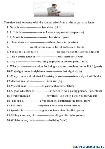 Comparative & Superlative Adjectives2