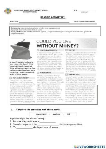 Reading activity n°1