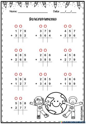 Adição com 2 parcelas