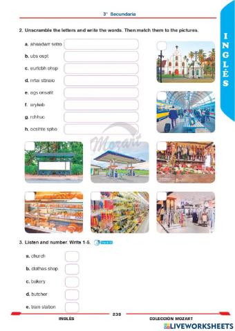 Unidad 6 - inglés 3°