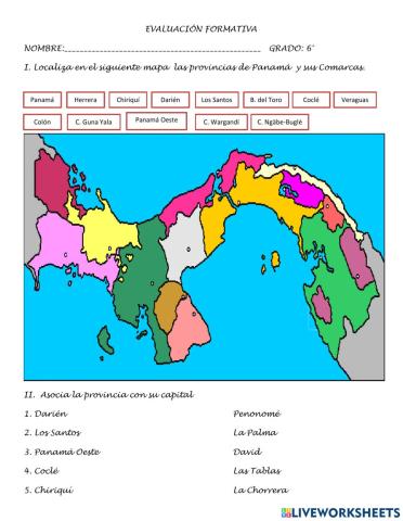 Evaluación formativa C.S. 6°