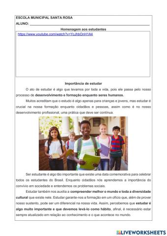 Importância de Estudar