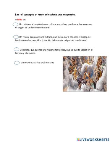 Secuencia Narrativa: Definiciones mito, epopeya