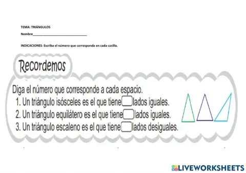 Triángulos Según sus lados