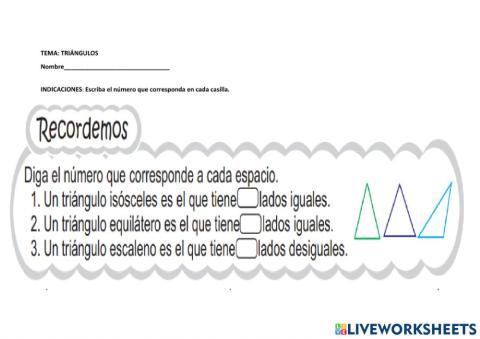 Triángulos Según sus lados