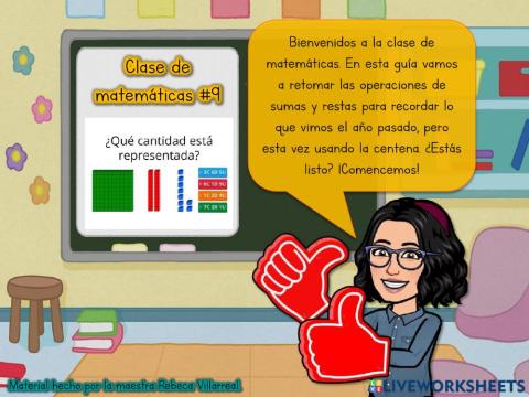 Sumas y Restas con centenas o tres cifras