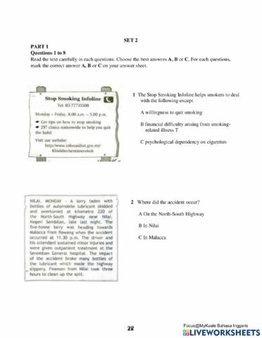 SPM Reading Set 2 Part 1
