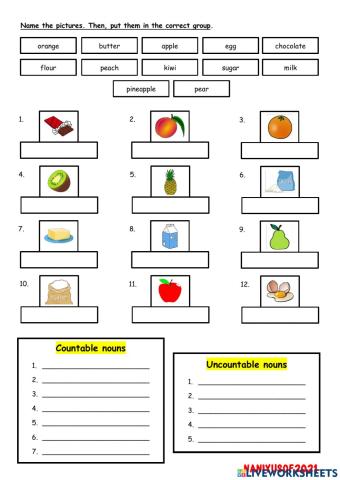 Countable and uncountable