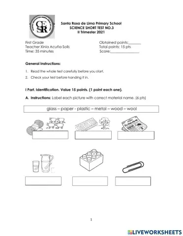 Short Test no.2-1 Grade II TRi