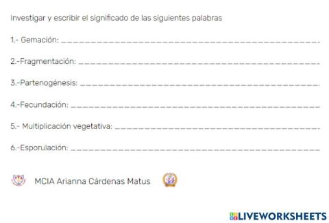 Glosario reproducción