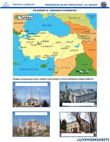 Sirah T5 : Peta Kerajaan Uthmaniyyah