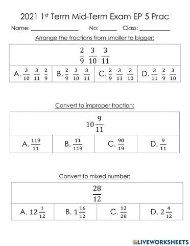 Fraction Multplication Practice